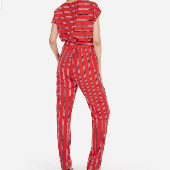 NWT Express Striped V Neck Jumpsuit - Picture 2 of 6